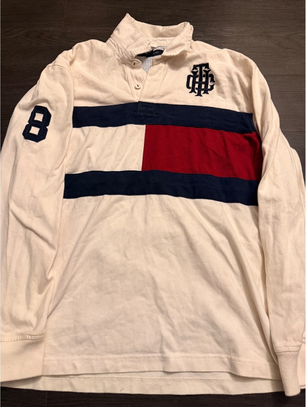Tommy Hilfiger Big Flag Crest Rugby Shirt XL